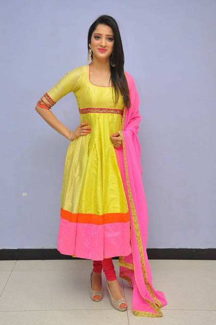 Telugu Cute Girl Richa Panai Photos In Yellow Dress At Audio Launch 18